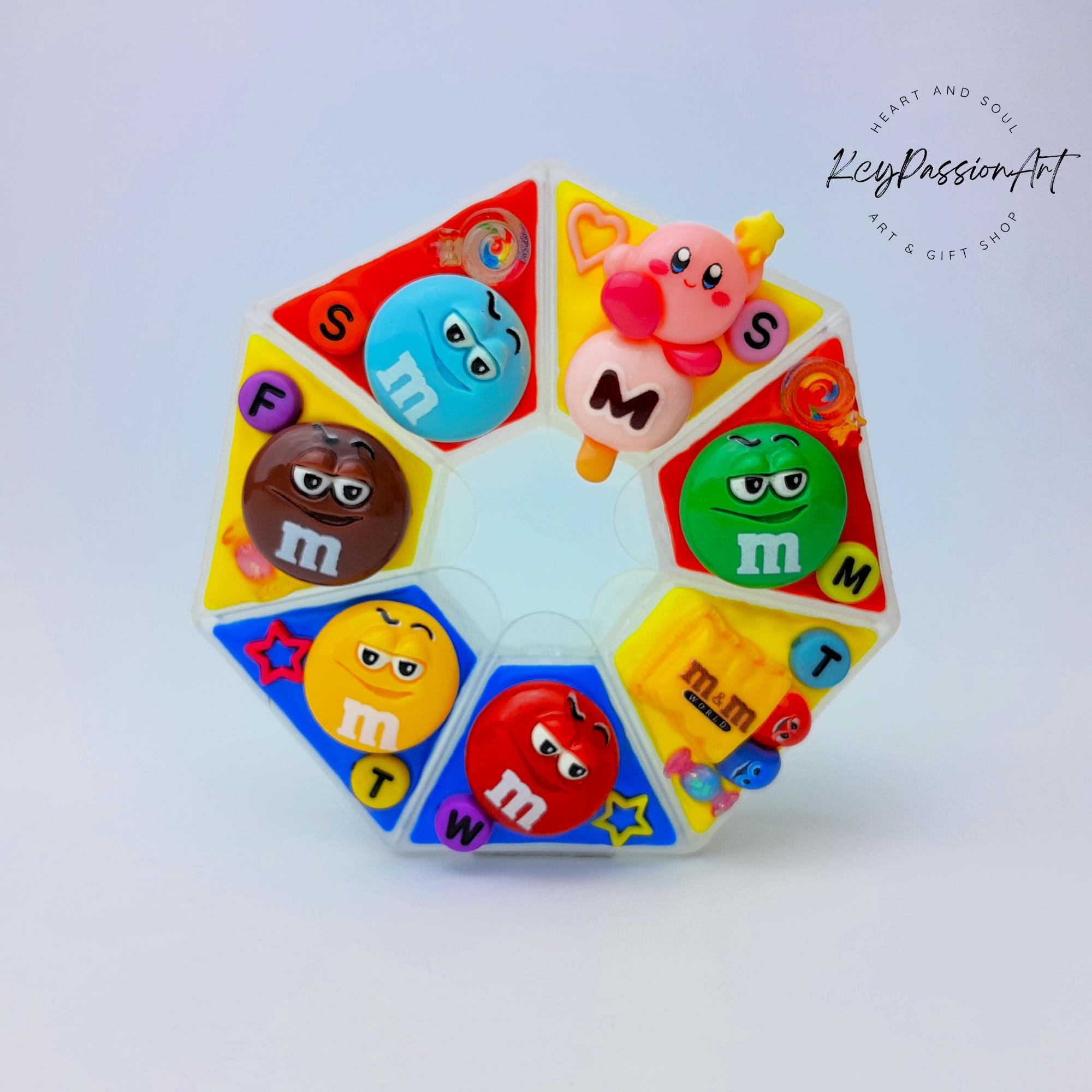 Kirby Loves M&M - Heptagon Pill Box