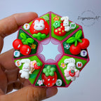 Bunny Berry Cherry - Heptagon Pill Box