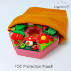 Mushroom Cherry Strawberry - Heptagon Pill Box