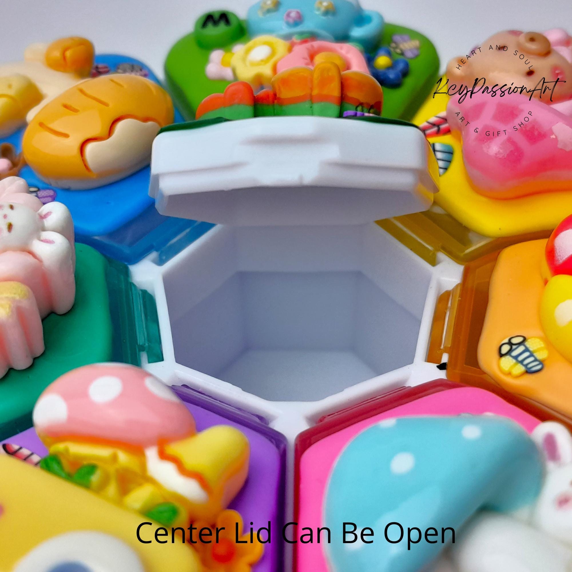 Shroom Wonderland Decorated Round Pill Box