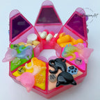 Colorful Cats - Heptagon Pill Box