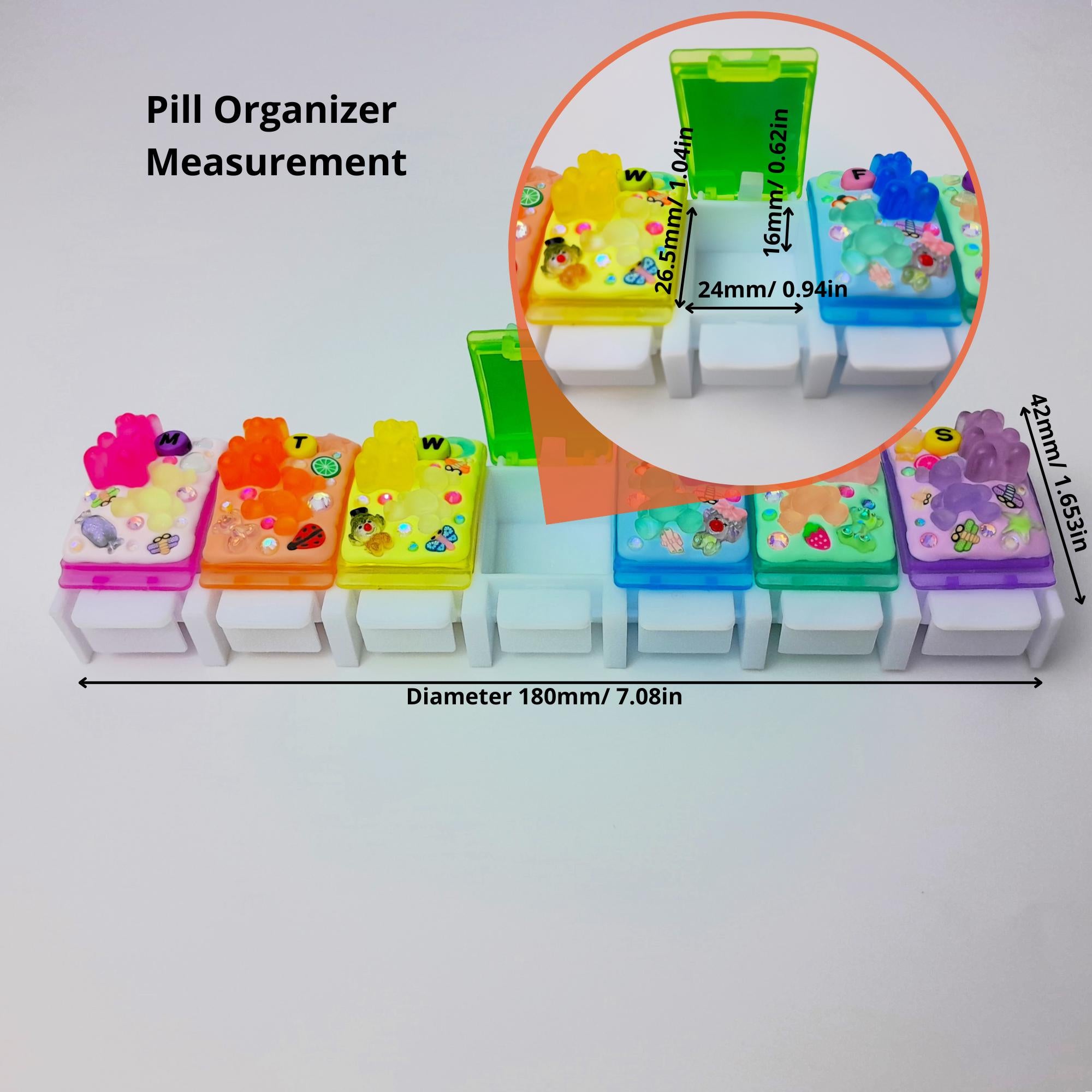 Gummy Bear Glow - Straight Pill Box