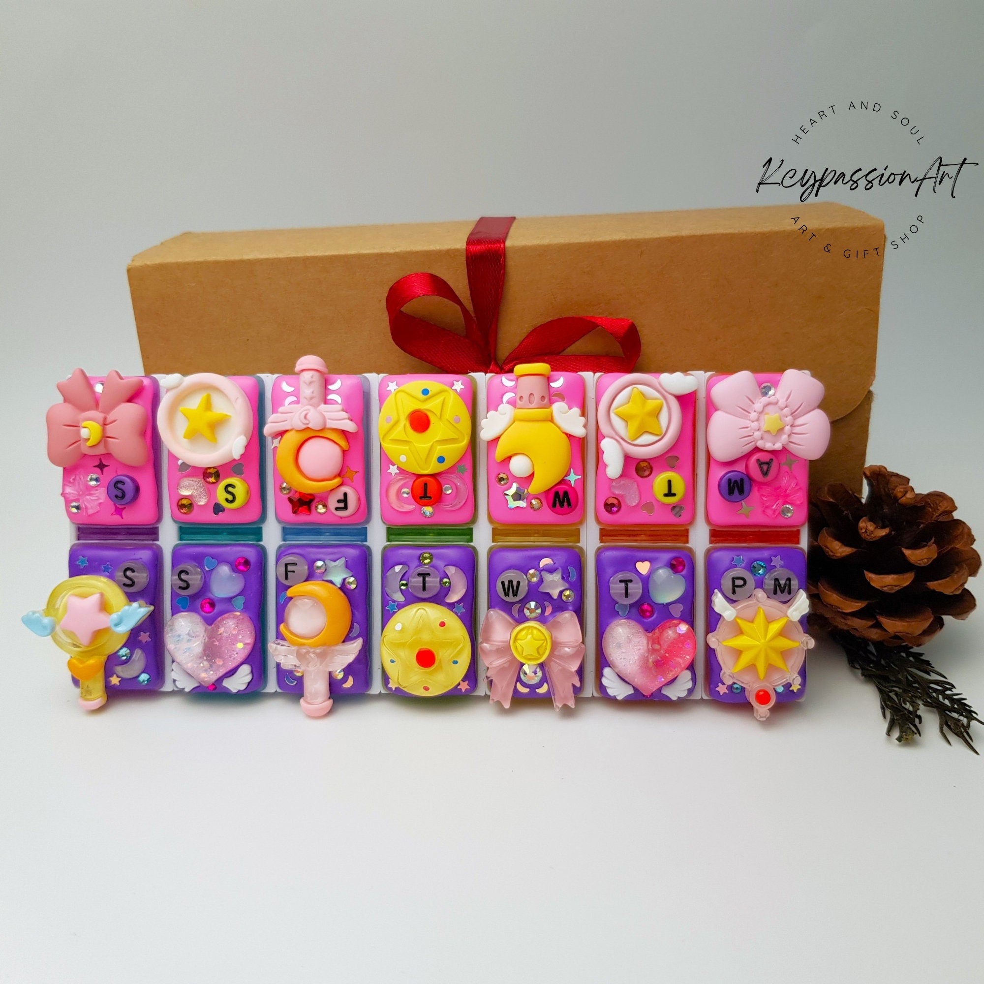 Magic Wands & Ribbons - Detachable Pill Box