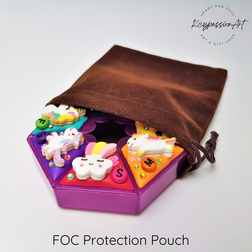 7-Tage-Pillenbox „Einhorn“ – Niedliche Pillendose, Pillenetui, Medikamenten- und Vitaminspender, Wochen-Pillenbox