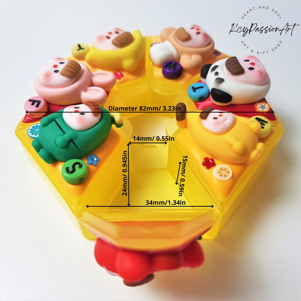 Cutie Baby Face - Heptagon Pill Box