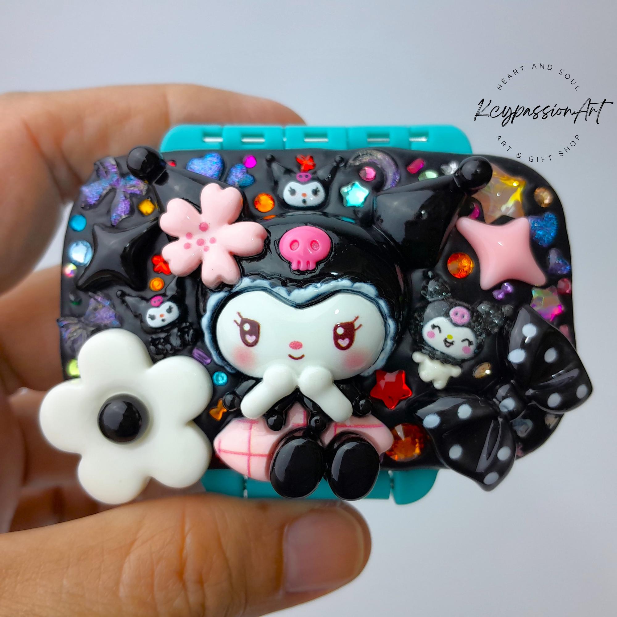 Cute Punk And Goth Decorated 3-Grids Pill Box