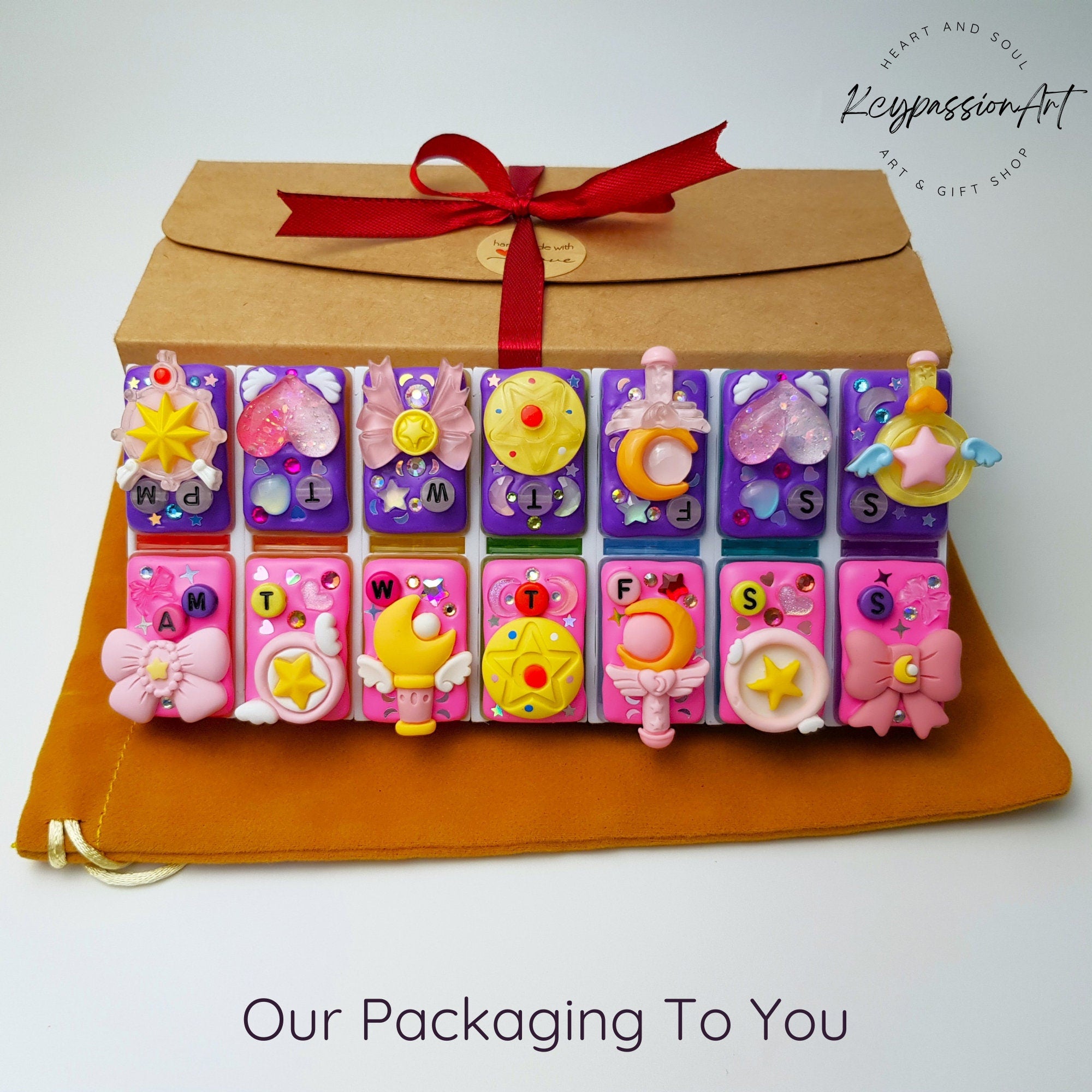 Magic Wands & Ribbons - Detachable Pill Box