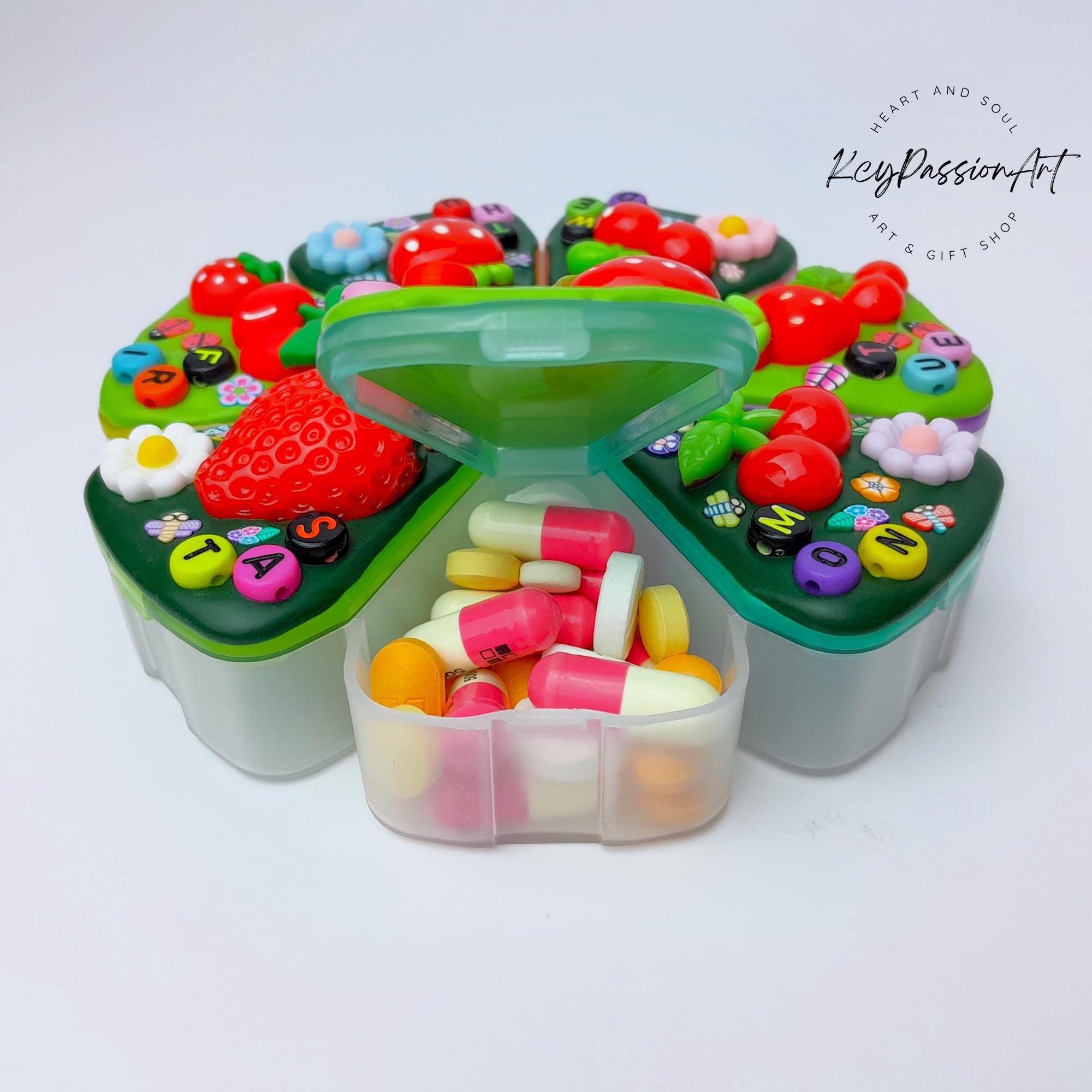 Strawberries & Cherries - XL Pill Box