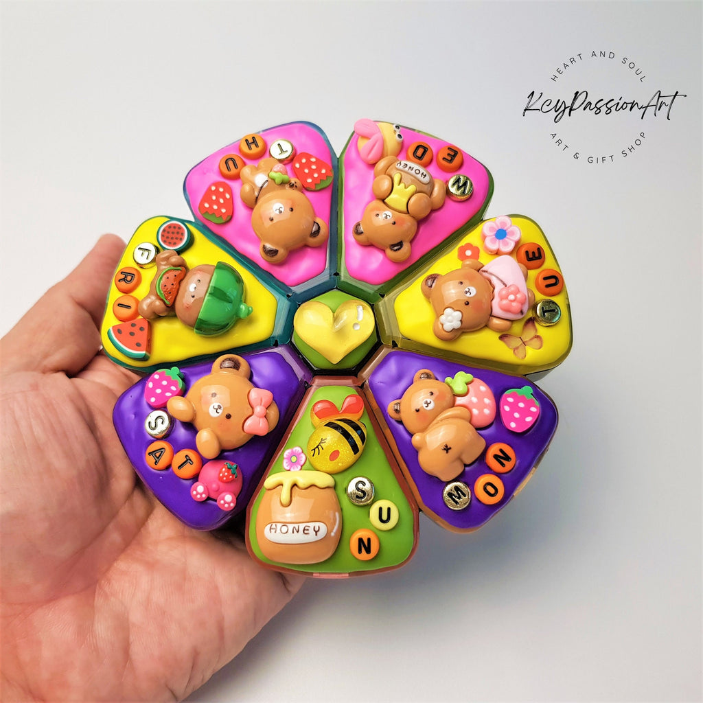 Honey Pot Bear  - XL Pill Box