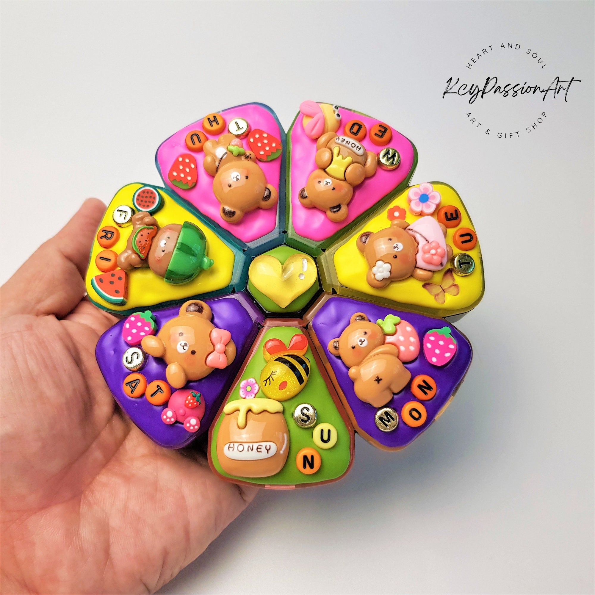 Honey Pot Bear  - XL Pill Box