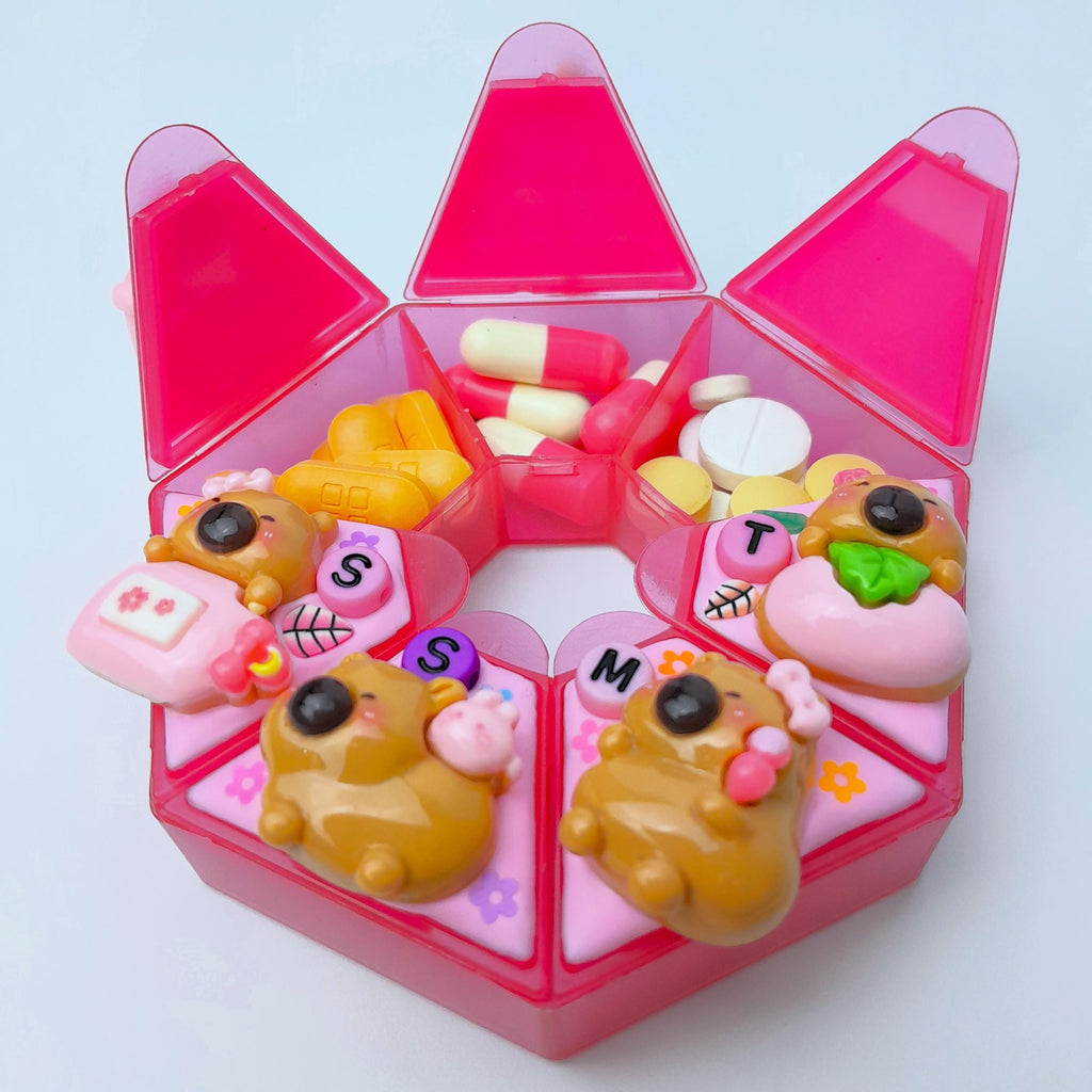 Sweet Capybara - Heptagon Pill Box