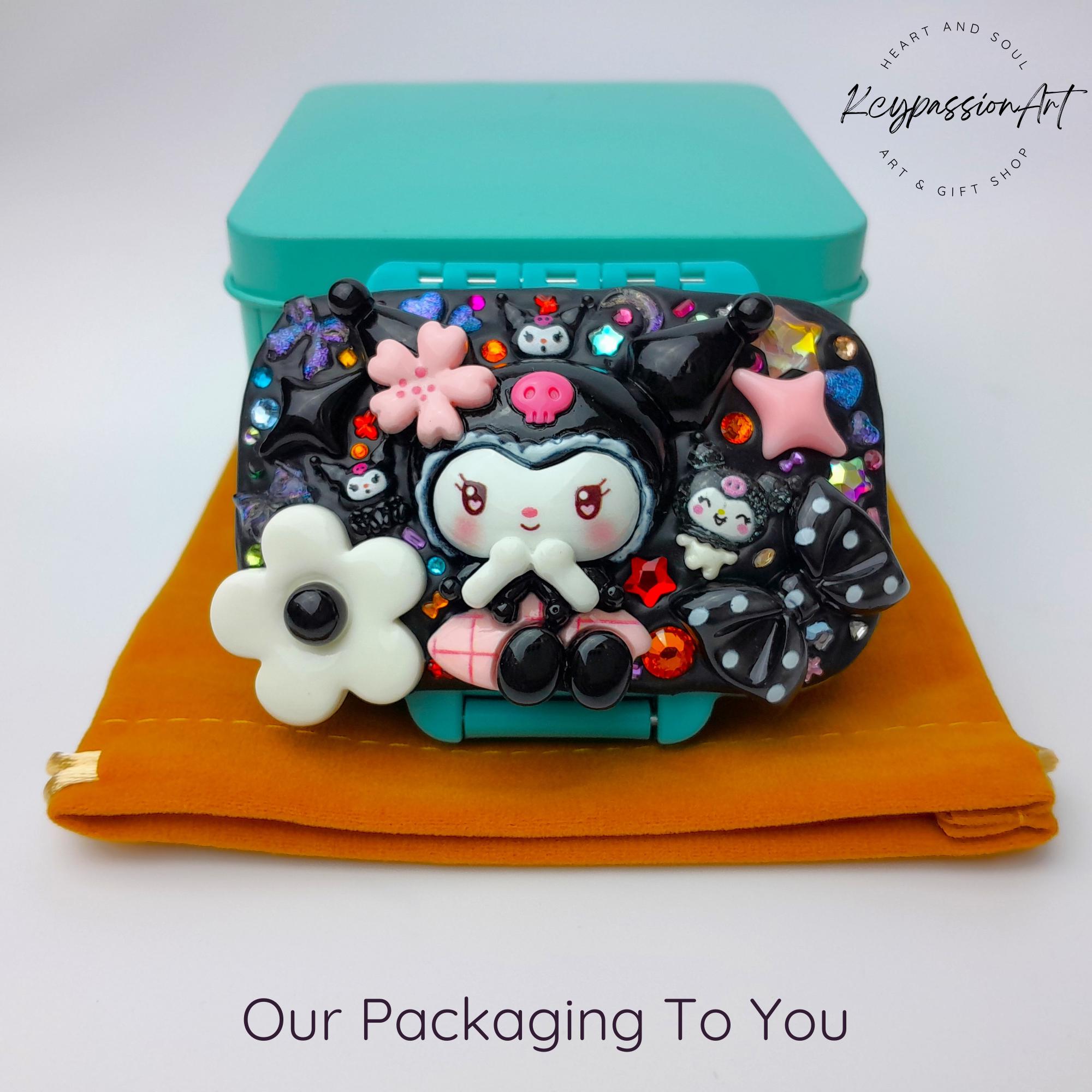 Cute Punk And Goth Decorated 3-Grids Pill Box