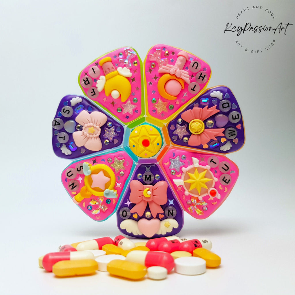 Magic wands & Ribbons - XL Pill Box