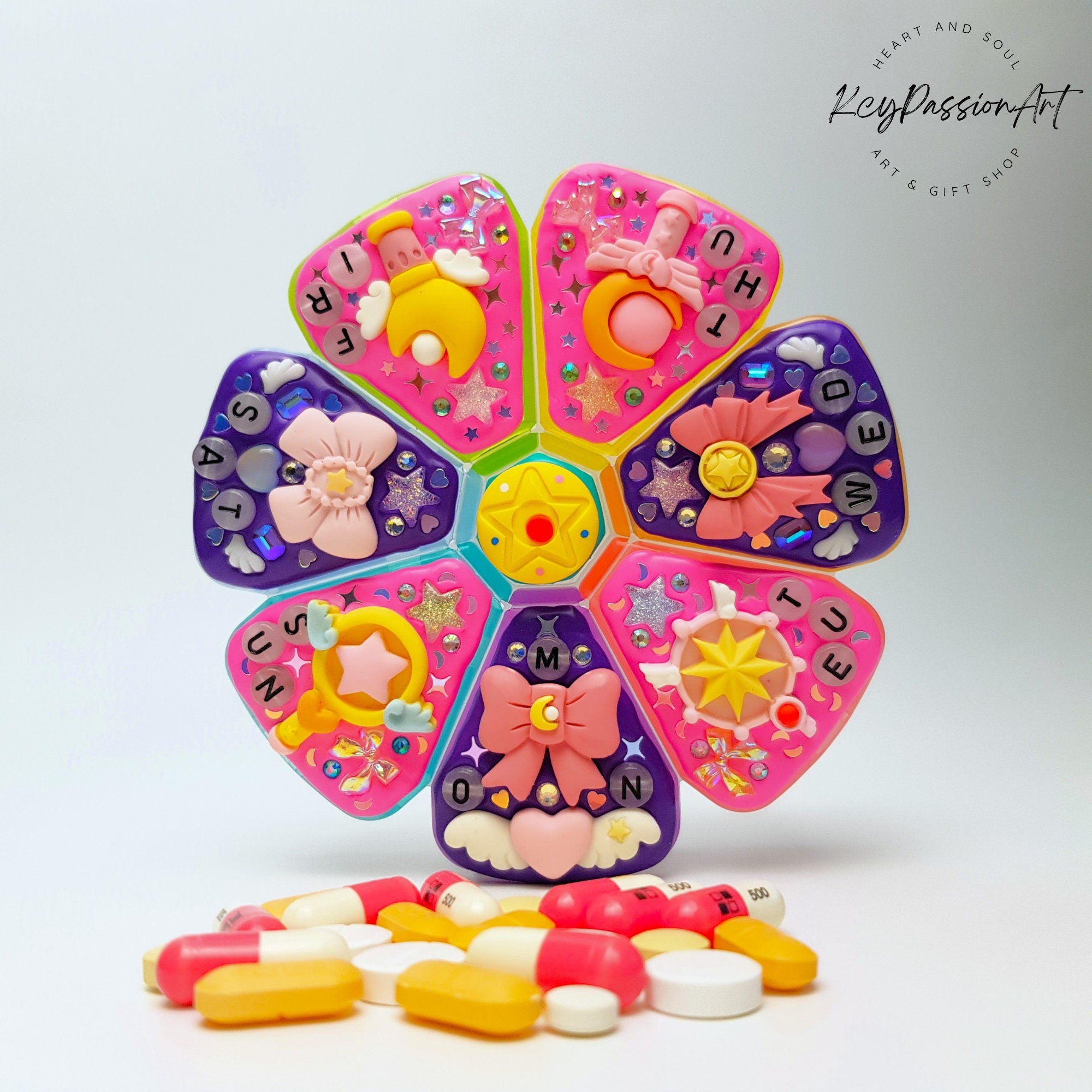 Magic wands & Ribbons - XL Pill Box