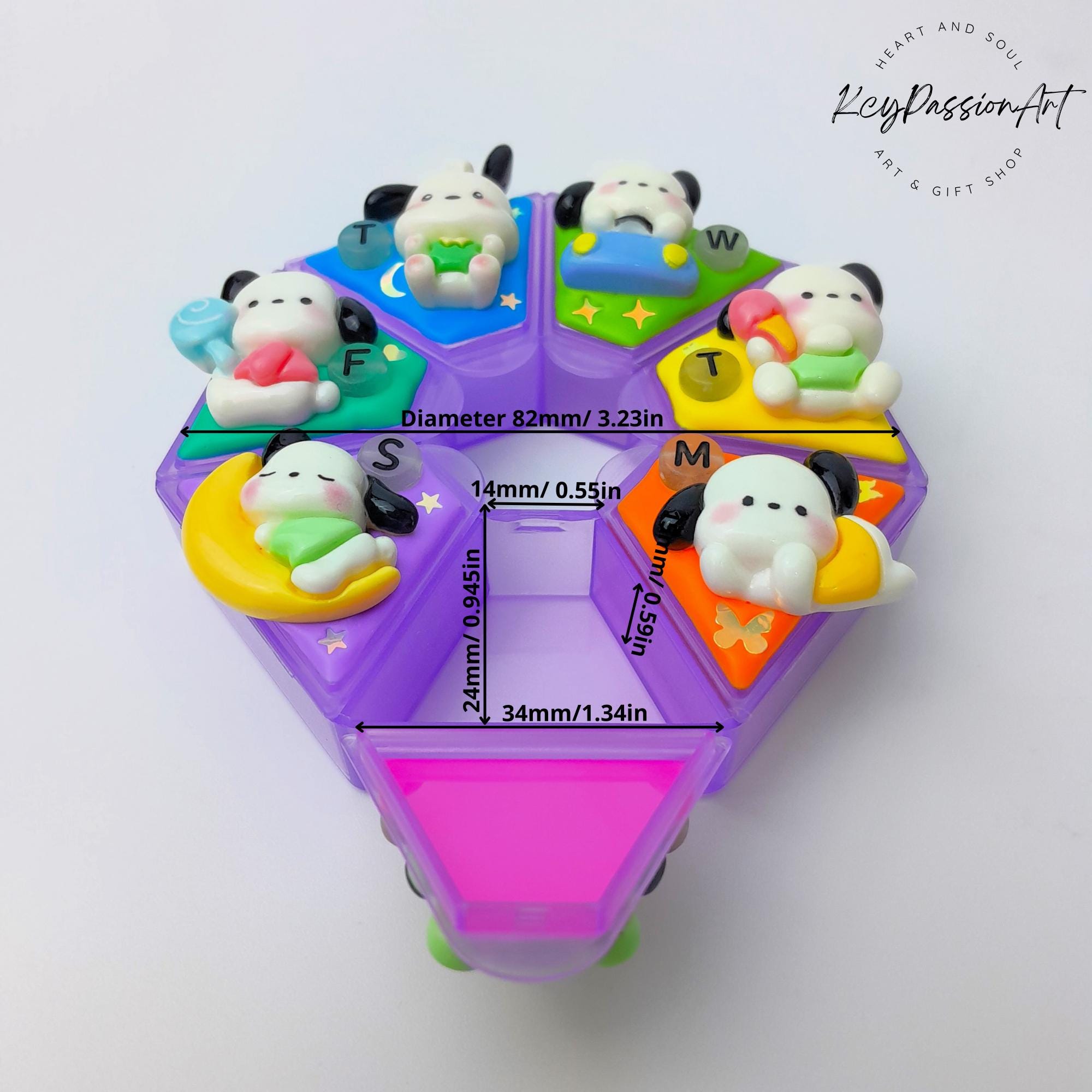 Puppy Daily Fun - Heptagon Pill Box
