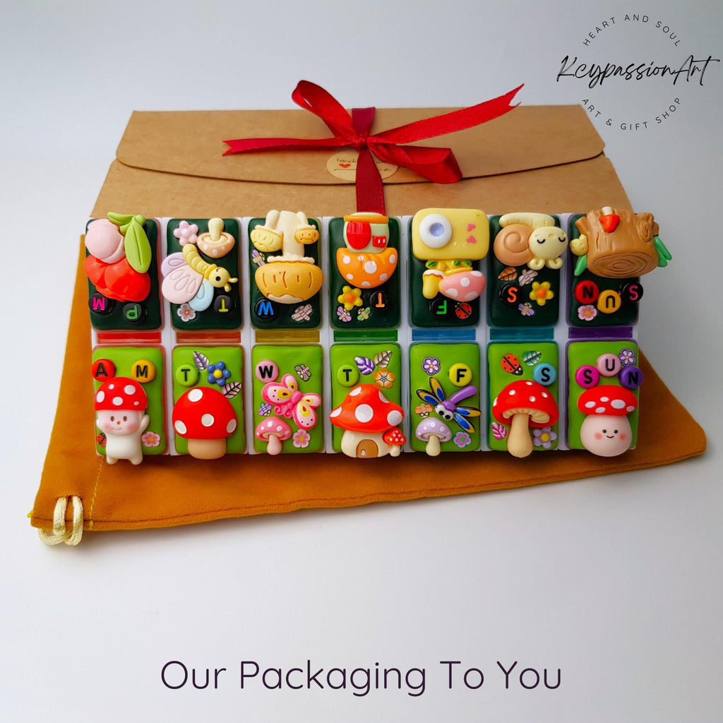 Mushroom Forest - Detachable Pill Box