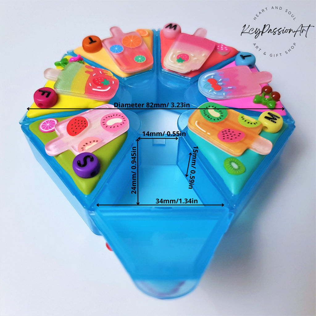 Fruity Popsicle - Heptagon Pill Box