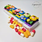 Kawaii Cheeky Monsters - Straight Pill Box
