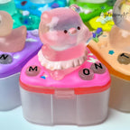 Cute Glowy Piggy - XL Pill Box