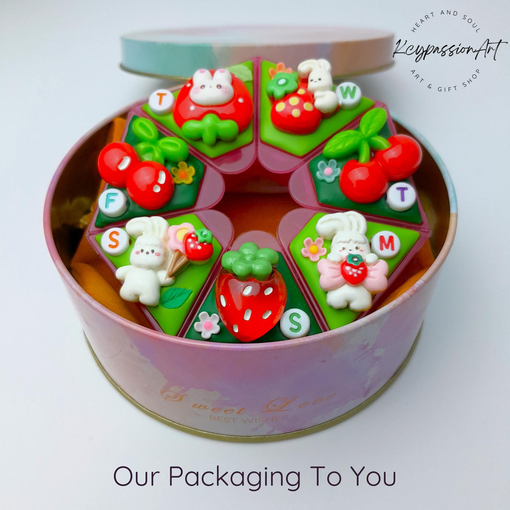 Bunny Berry Cherry - Heptagon Pill Box