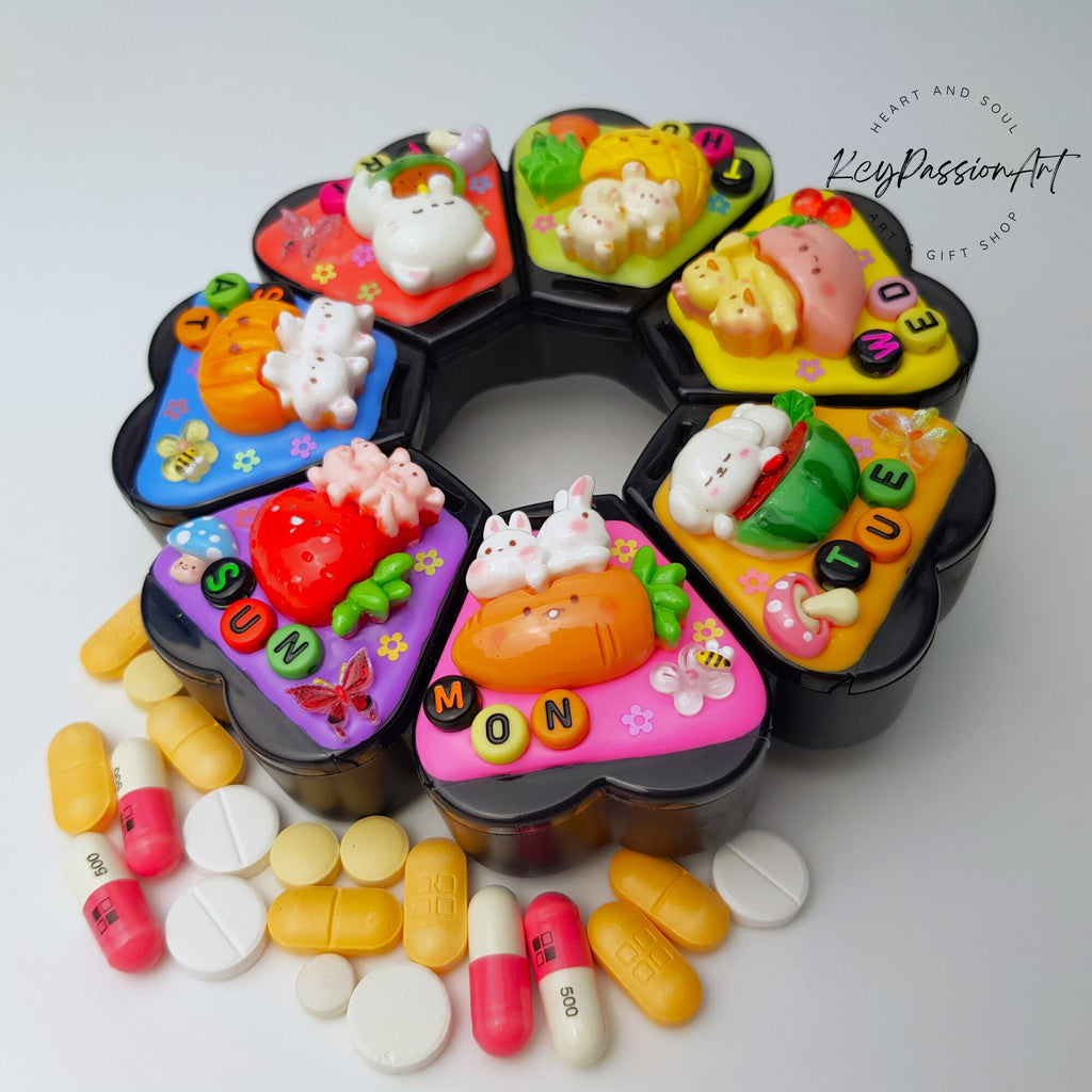 Fruits And Vegetables - XL Pill Box