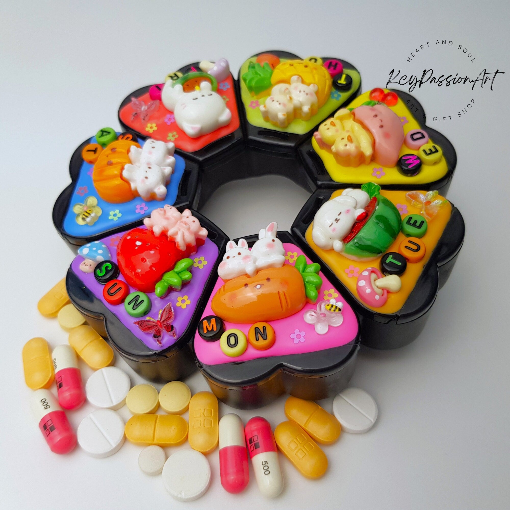 Fruits And Vegetables - XL Pill Box