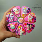 XL 7-Tage-Pillenbox „BFF“ für morgens und abends, 8-Fächer-Pillenbox, Spender für Medikamente und Vitamine