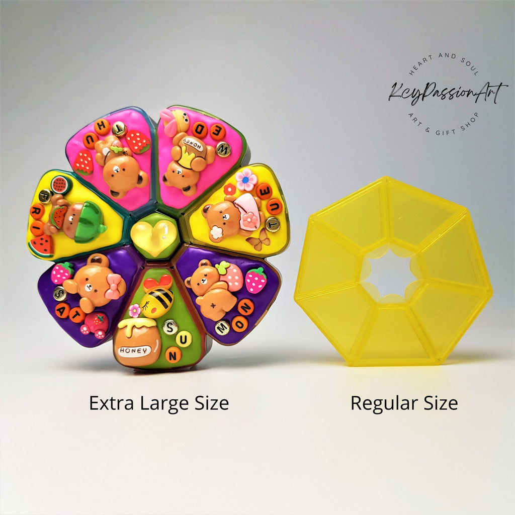 Honey Pot Bear  - XL Pill Box