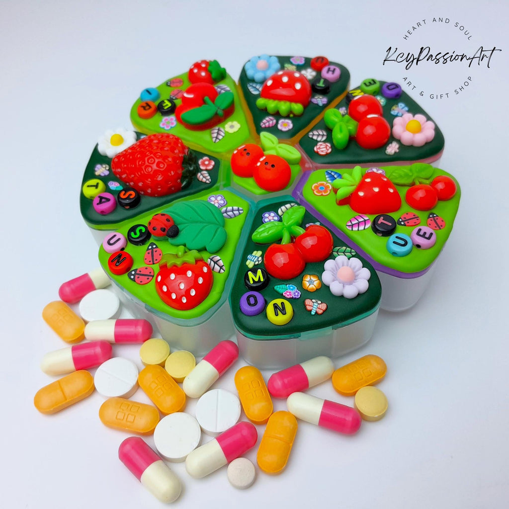 Strawberries & Cherries - XL Pill Box