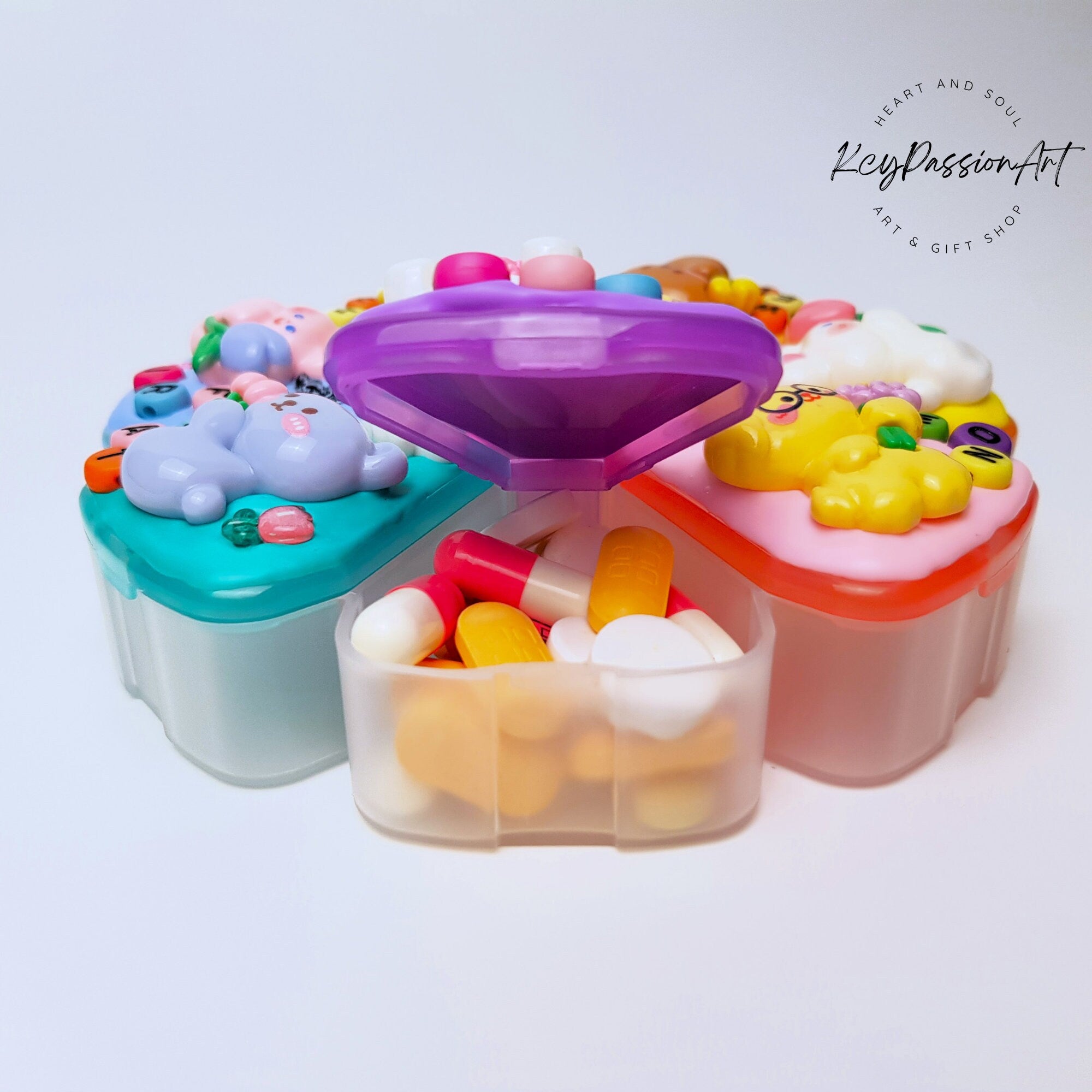 Playful Garden Friends - XL Pill Box