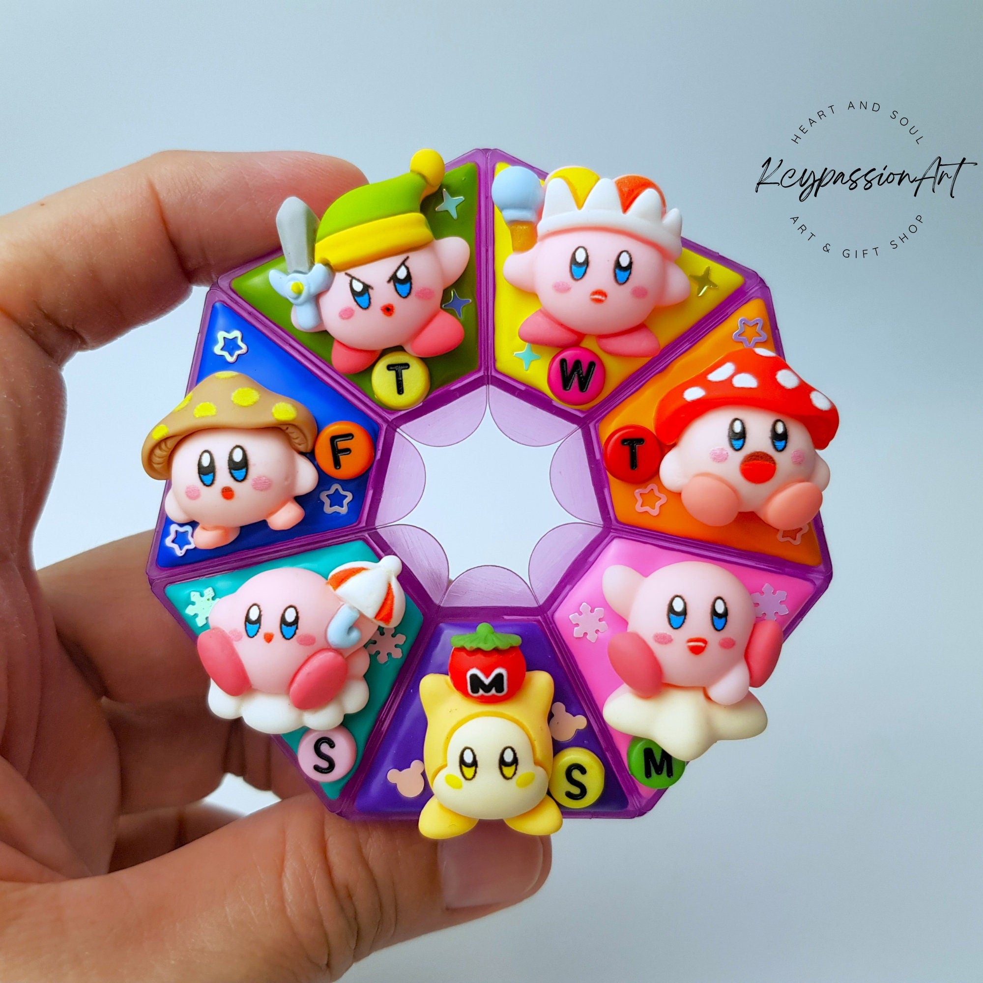 My Pink Round Hero - Heptagon Pill Box