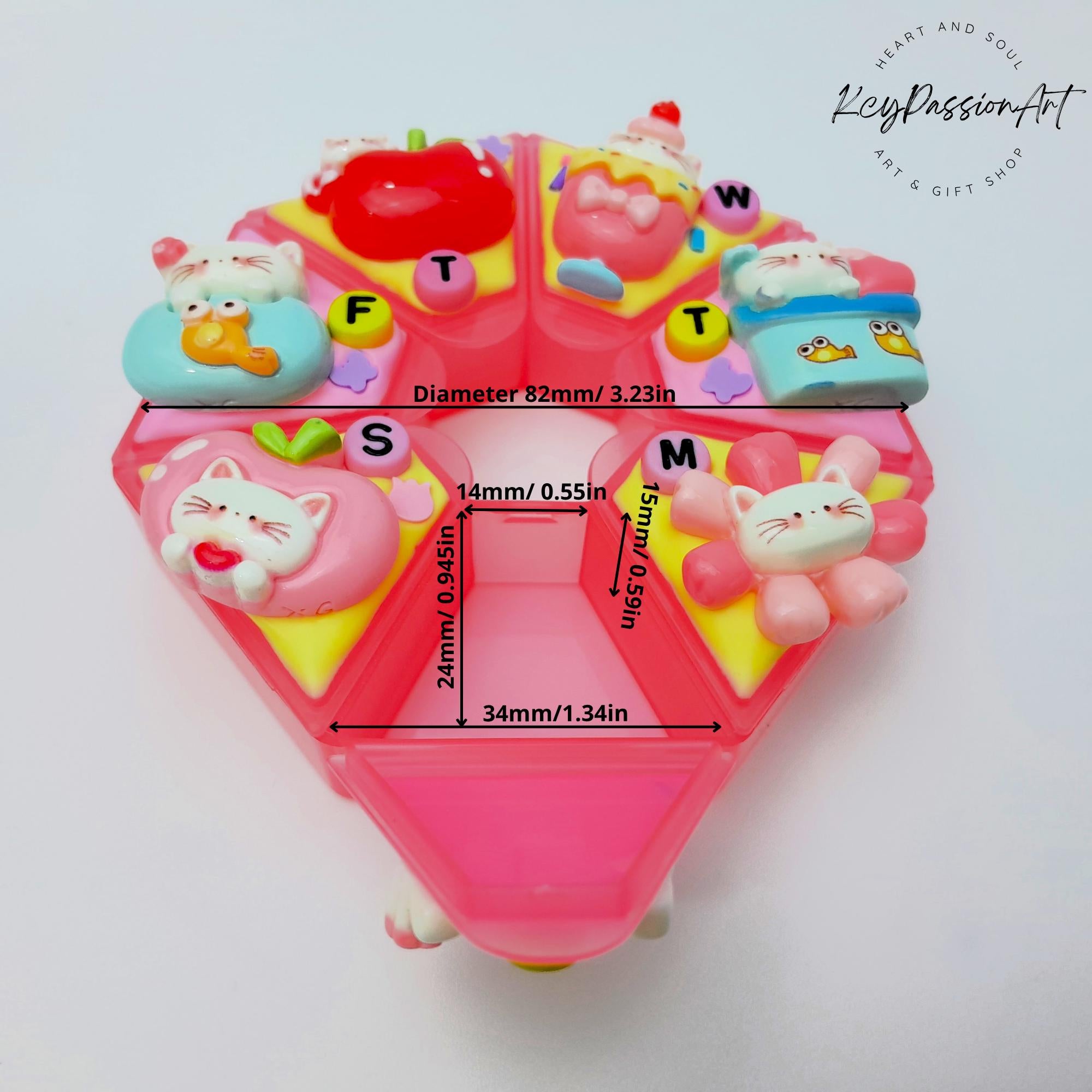 Cat Of Joy - Heptagon Pill Box