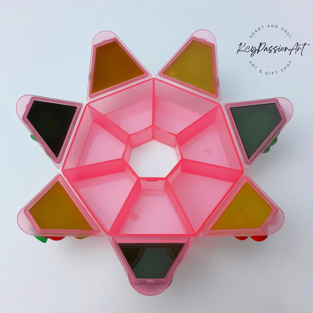Mushroom Cherry Strawberry - Heptagon Pill Box