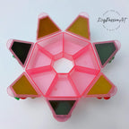 Mushroom Cherry Strawberry - Heptagon Pill Box