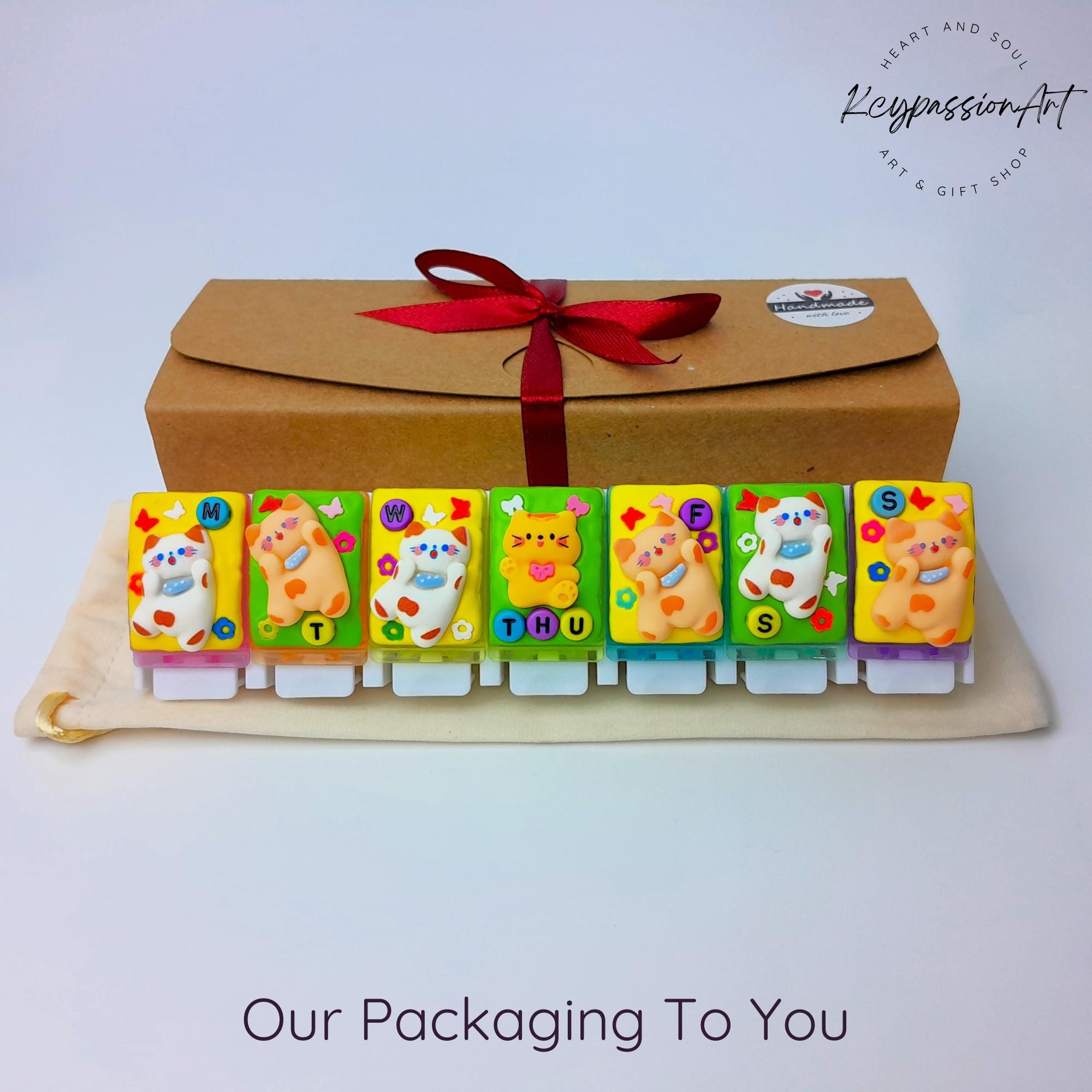 Playful Cats - Straight Pill Box