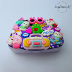 5-Tage-Pillenbox „Kawaii Friends Hangouts“ – Pillendose für morgens und abends, Pillenbehälter, 5-Tage-Pillenetui, Pillenbox für Tag und Nacht
