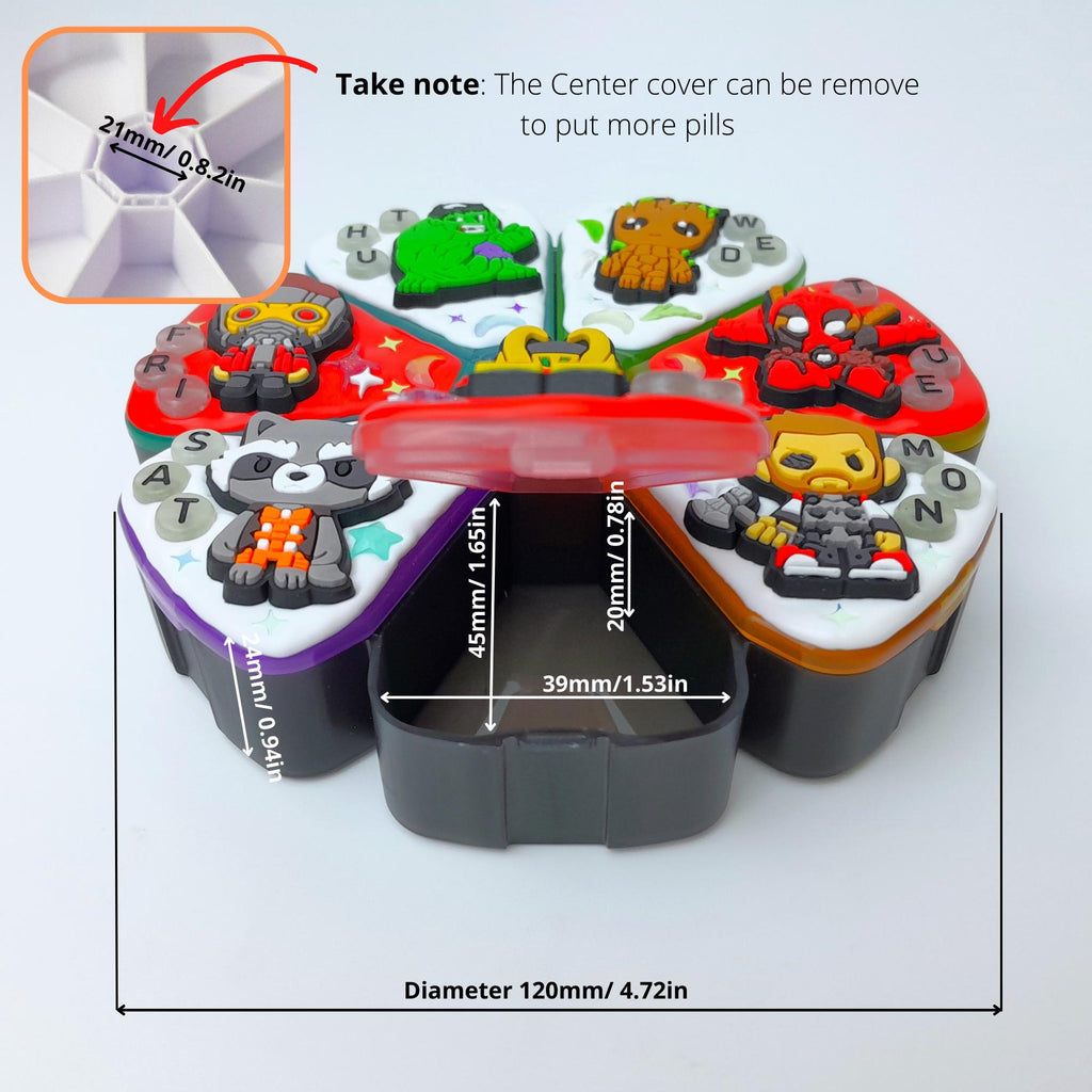 My Favorite Hero  - XL Pill Box