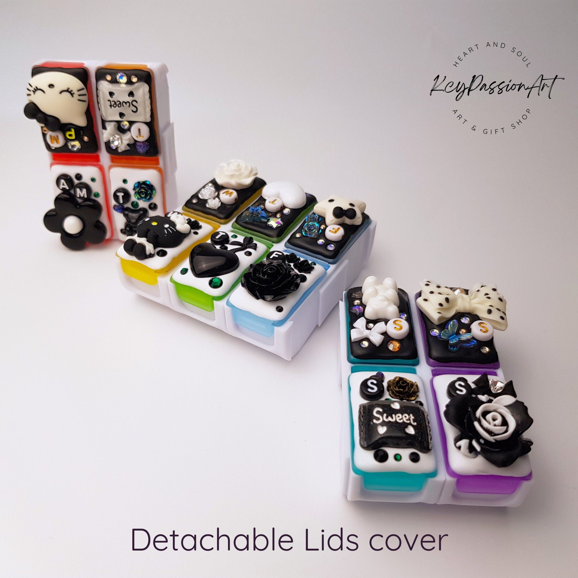 Goth And Kitty - Detachable Pill Box