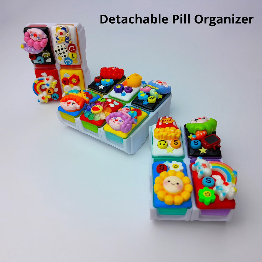 Happy Clowns - Detachable Pill Box