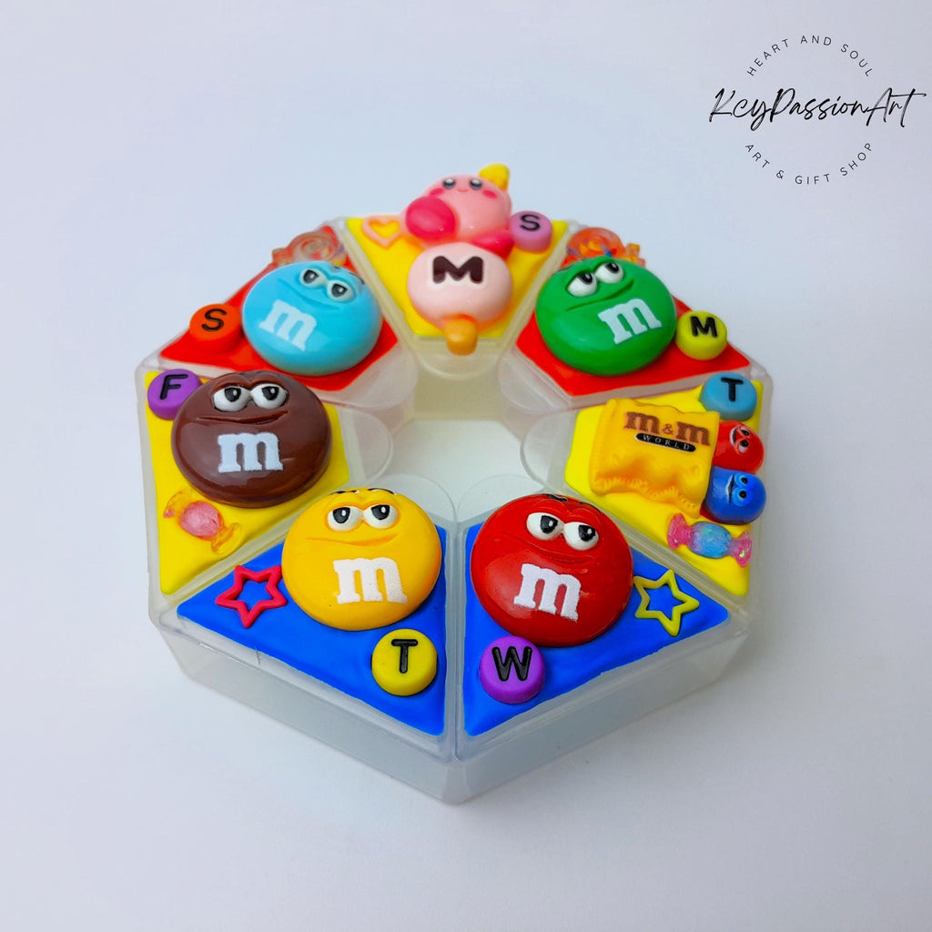 Kirby Loves M&M - Heptagon Pill Box