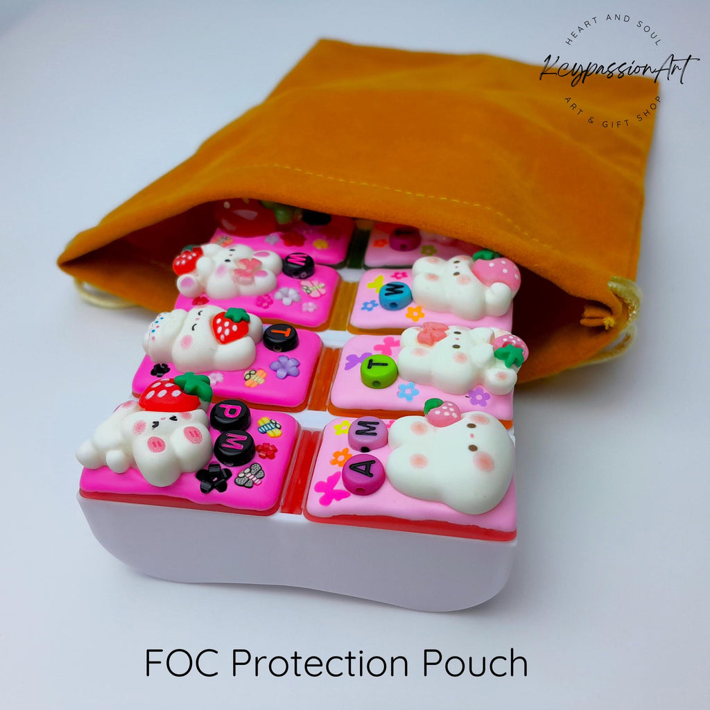 Strawberry Bunnies - Detachable Pill Box