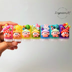 7-Tage-Pillenbox „7 magische Pilze“ – Niedliche Pillendose, Medikamenten- und Vitaminspender, Wochen-Pillenbox