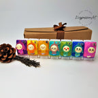 7-Tage-Pillenbox „Colorful We Glow“ – Leuchtende, niedliche Pillendose, Medikamenten- und Vitaminspender, Wochen-Pillenbox