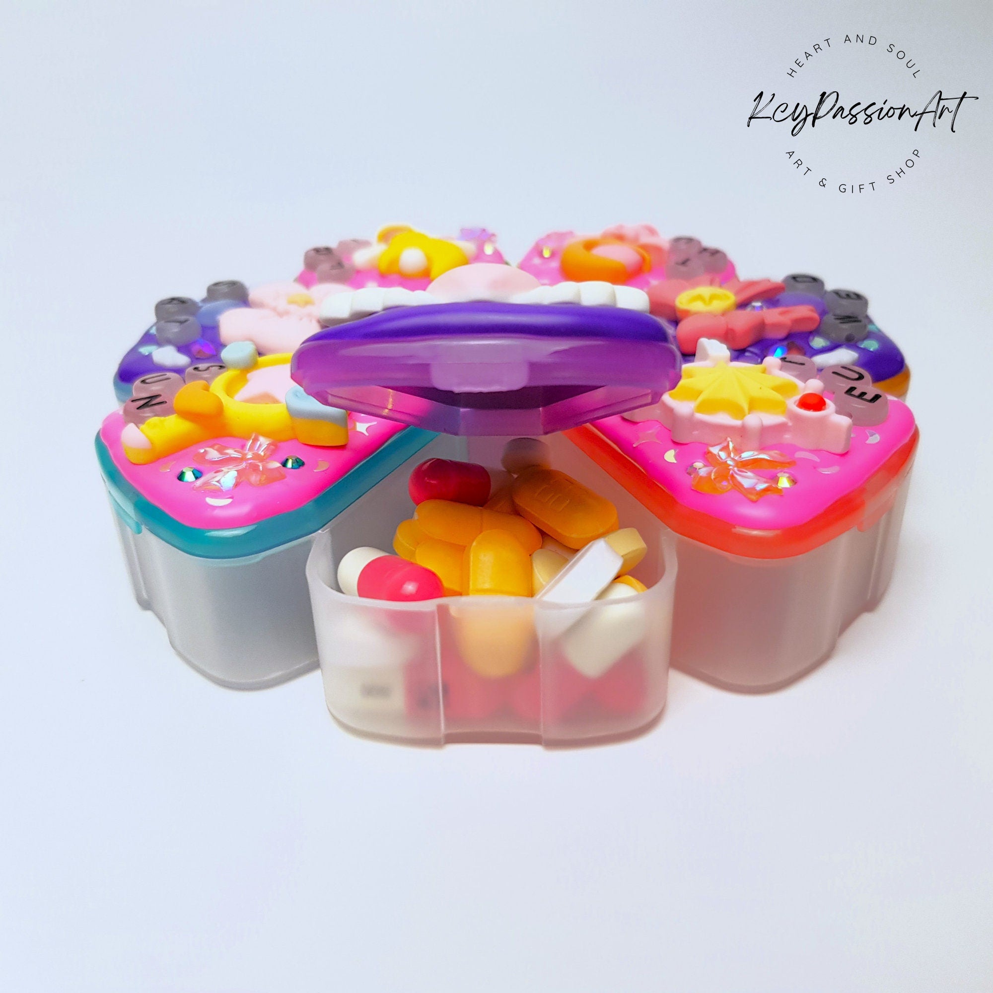 Magic wands & Ribbons - XL Pill Box