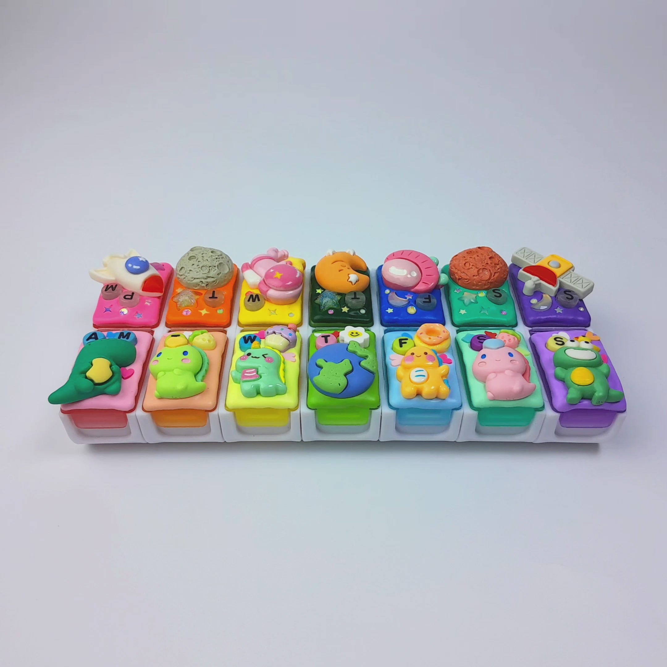 Space And Dino - Detachable Pill Box