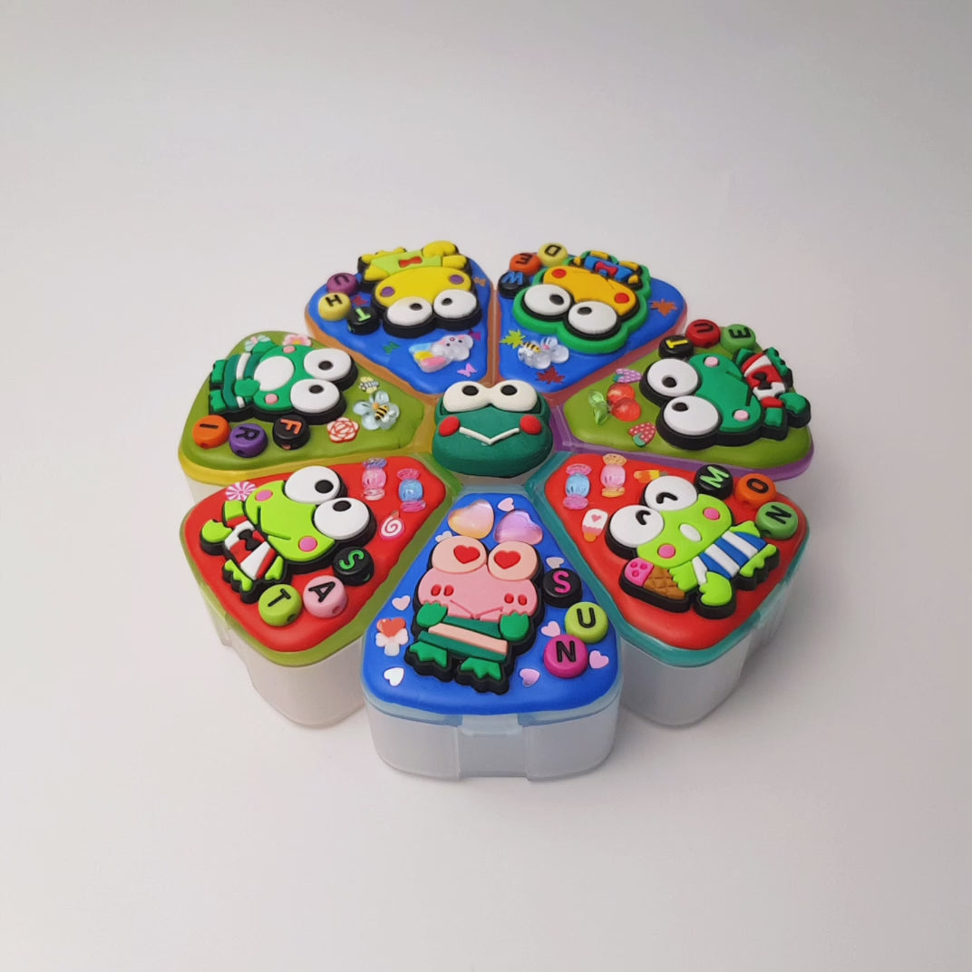 Donut Pond Frog - XL Pill Box