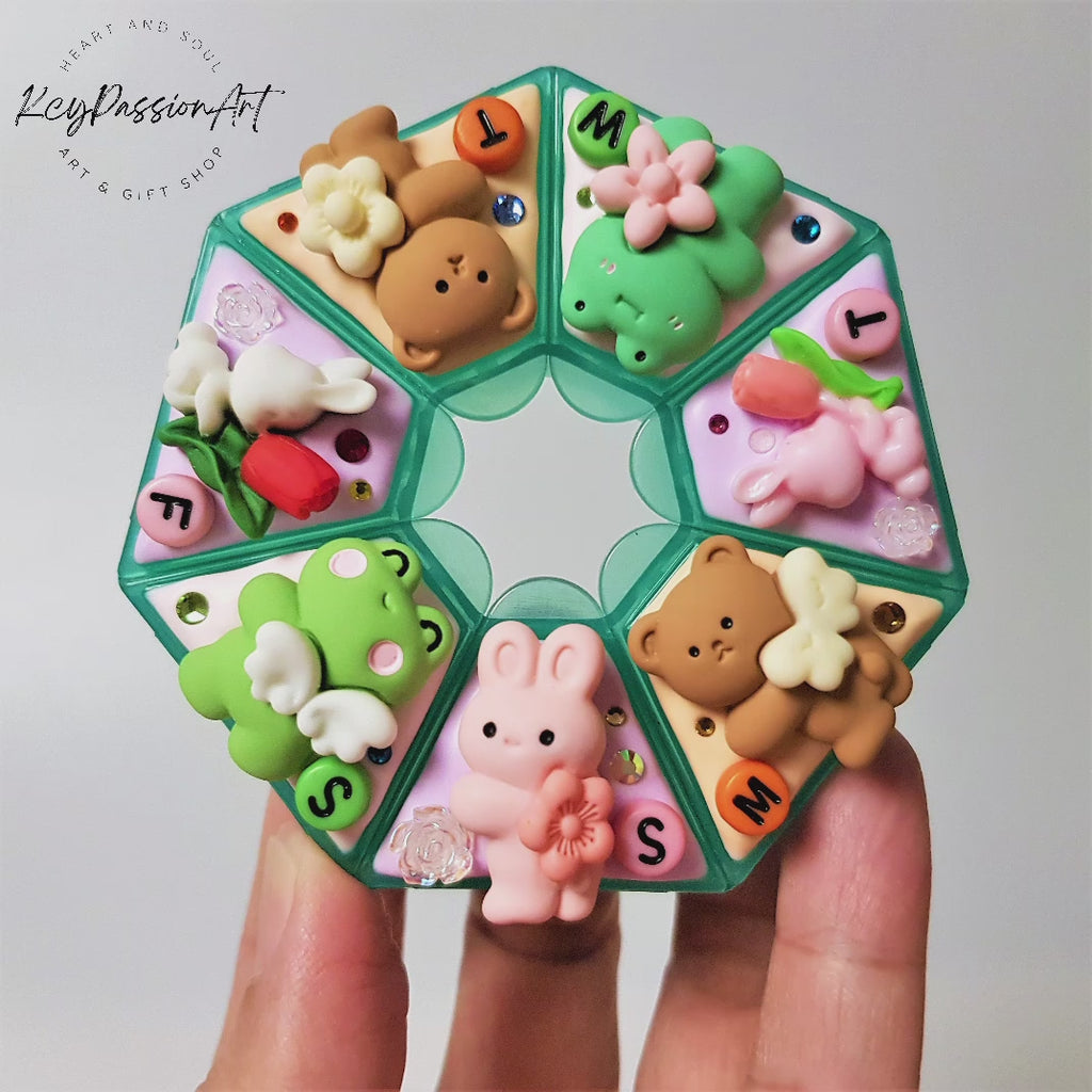 Bunny Magical Moment - Heptagon Pill Box