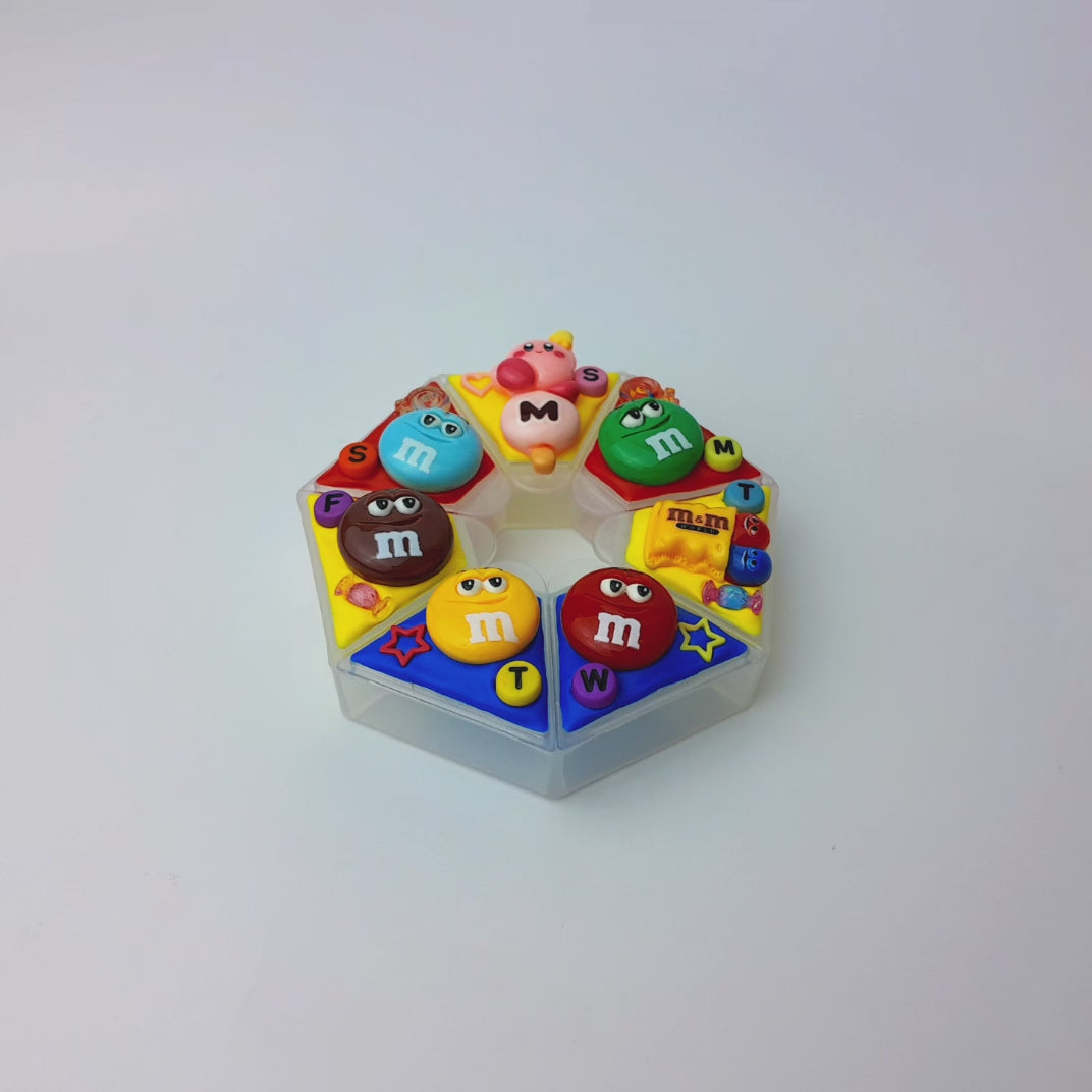 Kirby Loves M&M - Heptagon Pill Box