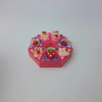 Strawberry Bunny Fun - Heptagon Pill Box