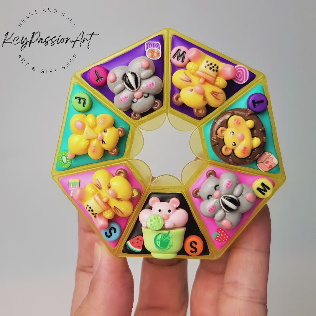 Hungry Hamster - Heptagon Pill Box